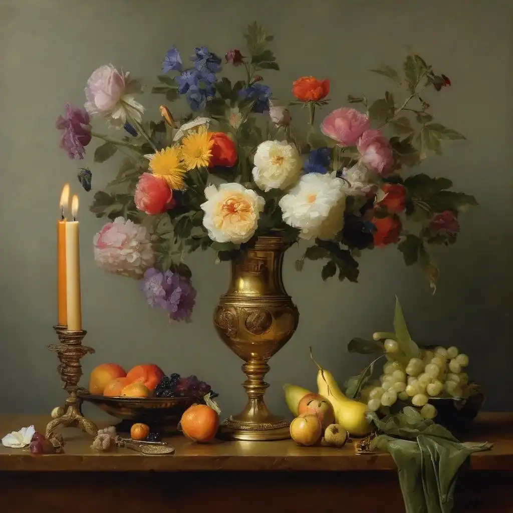 Still Life with Brass Candlestick – John Stuart Ingle