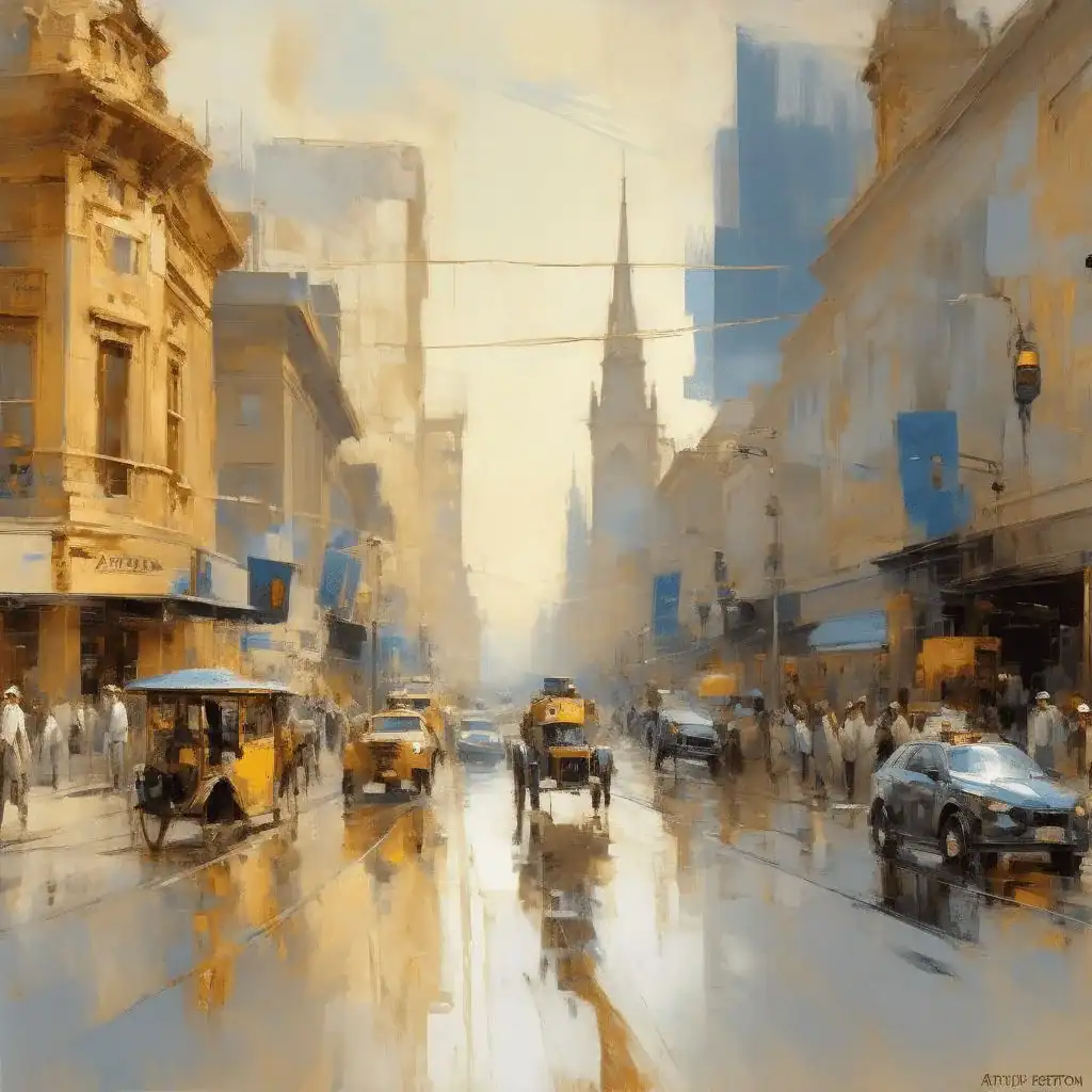 Hoddle Street, 10 p.m. – Arthur Streeton